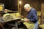 ["James Jim Shaffer, b. 1929, of Charleston Broom and Mop, in Loudendale, WV is one of the last commercial broom makers in the state of West Virginia. He began making brooms at the age of 17 and at the time of the interview, still maintained a shop outside of Charleston. See the short video produced in partnership with West Virginia Public Broadcasting:, James Shaffer, Charleston Broom & Mop Company at https://www.youtube.com/watch?time_continue=1&v=O3lrgTn2hyM  See the post on the West Virginia Folklife Program blog: https://wvfolklife.org/2017/03/30/building-a-broom-by-feel-an-interview-with-james-shaffer/Read the interview with Jim, Building a Broom by Feel: Jim Shaffer by Emily Hilliard in Southern Cultures fall 2017, Vol. 23, No. 3: Things at http://www.southerncultures.org/article/building-broom-feel-jim-shaffer/"]